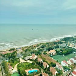 Appartement Luxe, 3 chambres, balcon, vue océan | Vue depuis le balcon