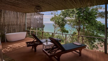 Junior kamer, uitzicht op zee | Terras