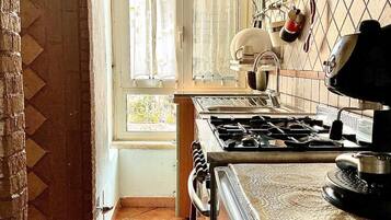 Appartamento Comfort, vista città | Cucina privata | Mini-frigorifero