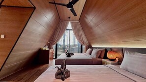 Tree House Familiale, vue montagne | 1 chambre, minibar, bureau, fer et planche à repasser