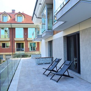 Quarto casal superluxo, varanda, vista para a cidade