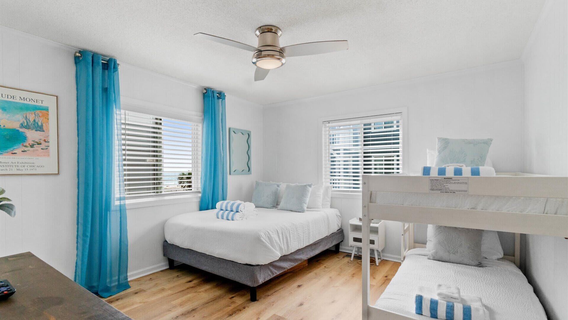 2 chambres, fer et planche à repasser, Wi-Fi, draps fournis