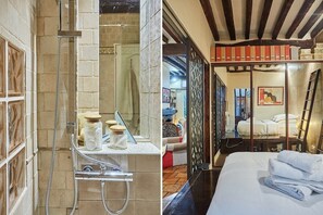 1 slaapkamer, een strijkplank/strijkijzer, wifi, beddengoed