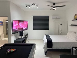 1 غرفة نوم وواي فاي وملاءات أسرّة