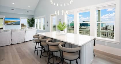 Fins & Feathers! Ocean view and just so pretty!