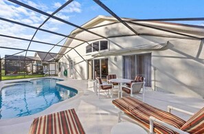 Una piscina riscaldata