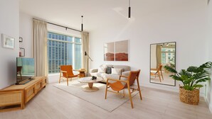 House - Chic 2BR Downtown Haven w Balcony City Views (Dubai)