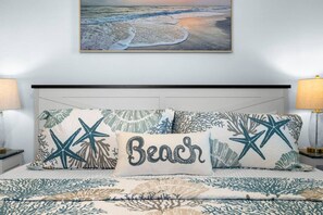 1 bedroom, desk, iron/ironing board, travel cot - Coastal Elegance Retreat | Gulf View, Heated Pool (St. Pete Beach)