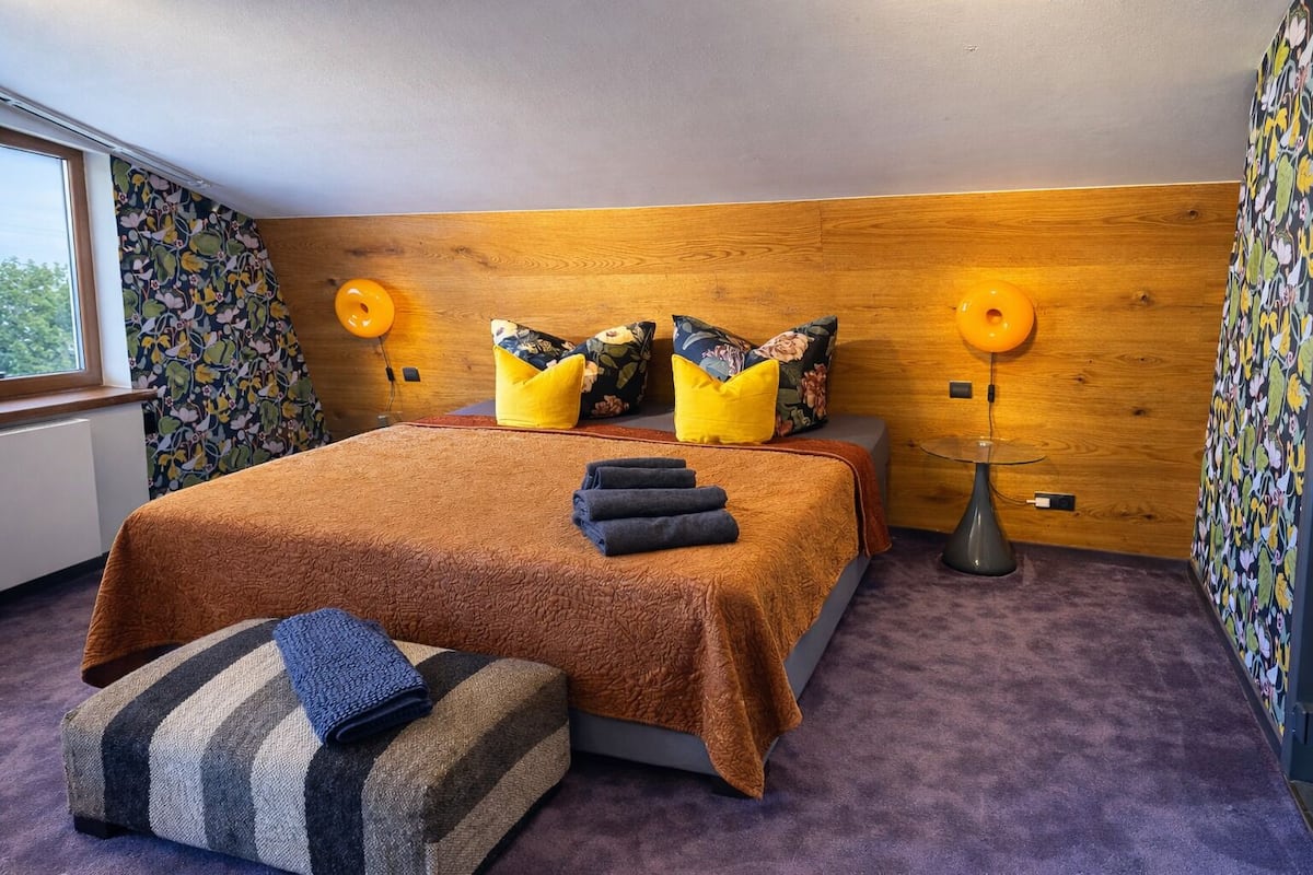 Basic Double Room, Balcony, Mountain View | In-room safe, individually decorated, individually furnished, desk