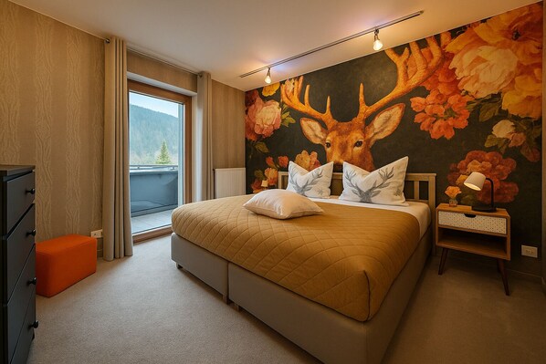 Classic Double or Twin Room, Balcony, Mountain View