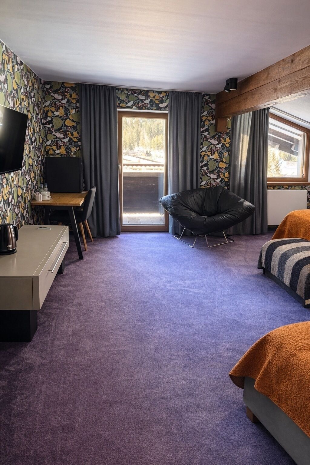 Basic-Doppelzimmer, Balkon, Bergblick