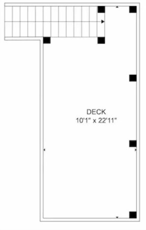 Floor plan - Gatsby’s Sky Level. Ocean Bay Park. 
Sleeps 12. Hot Tub + Ocean Views (Fire Island)