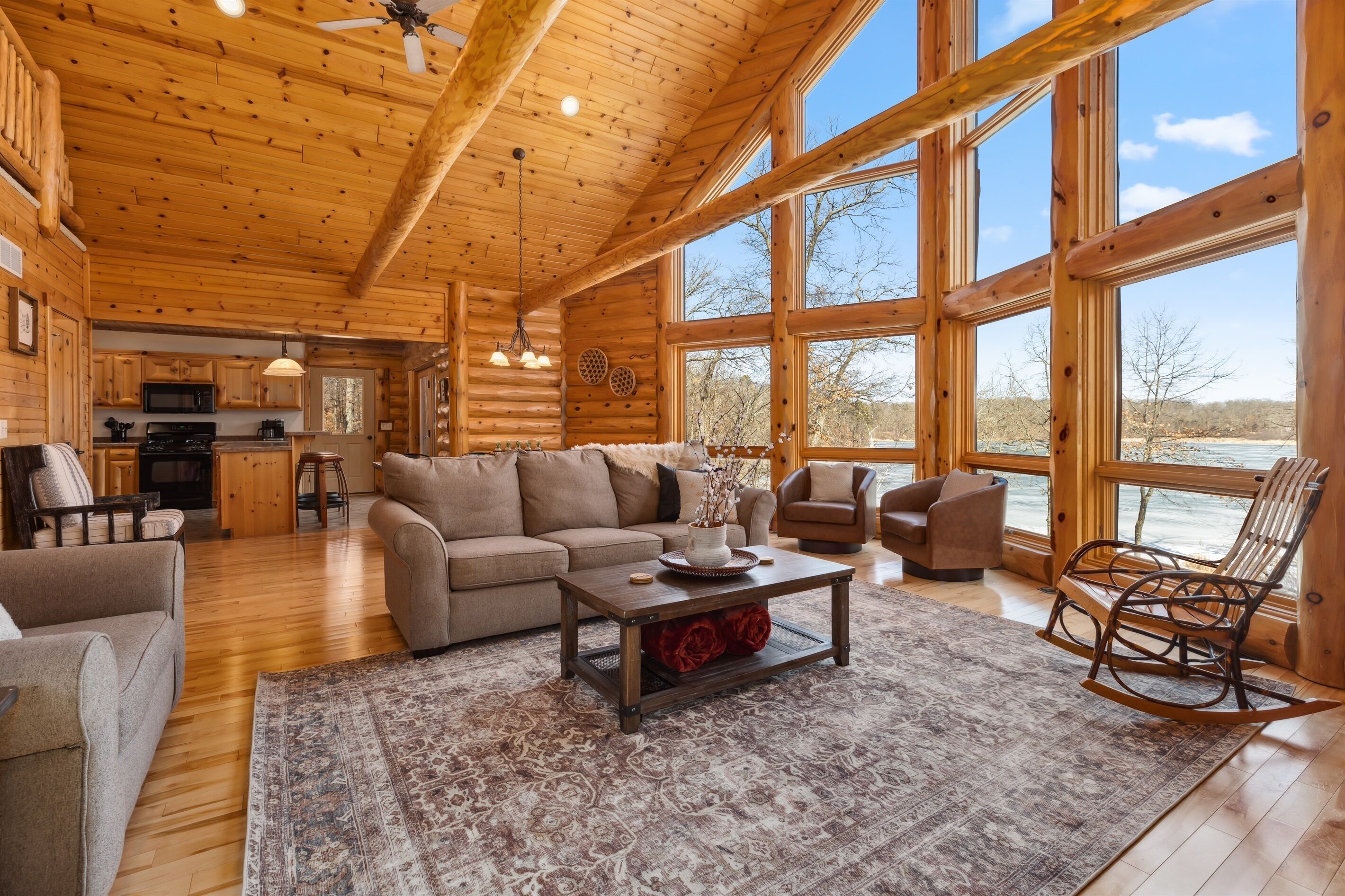 Smart TV, fireplace, DVD player, books