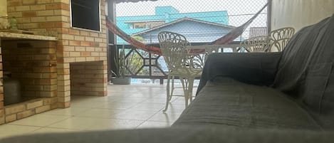 Deluxe Apartment, City View | Terrace/patio