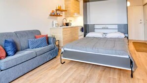 1 室のベッドルーム、WiFi、ベッドシーツ
