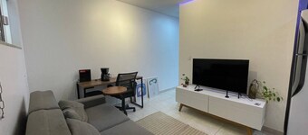 Studio apartment 13 minutes from Asa Norte with a touch of art and incredible views