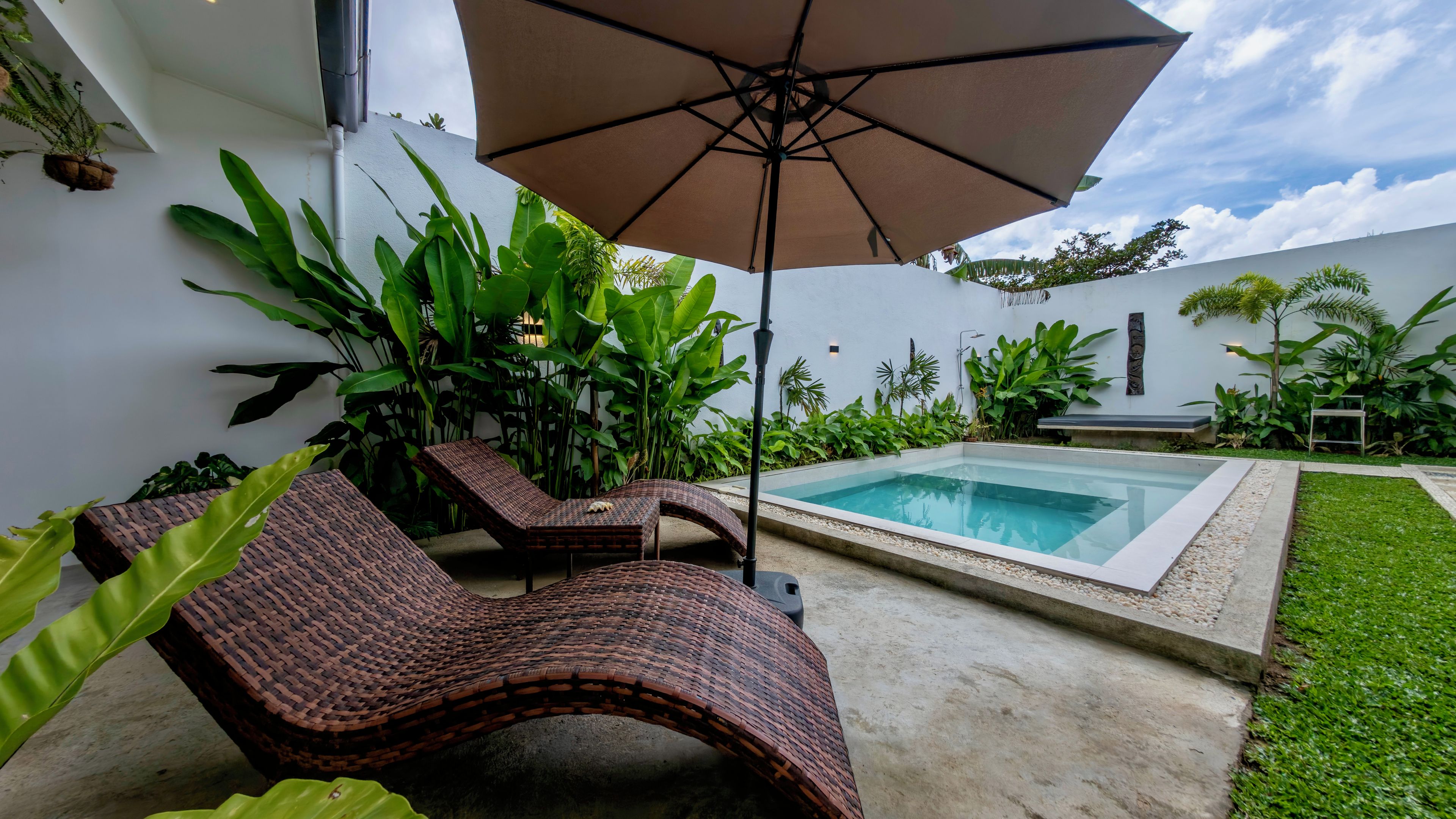 Villa Deluxe, 2 chambres, vue piscine | Terrasse/Patio