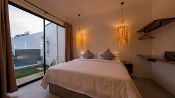 Luxury Villa, 2 Bedrooms, Patio, Pool View | 2 bedrooms, premium bedding, pillow-top beds, desk