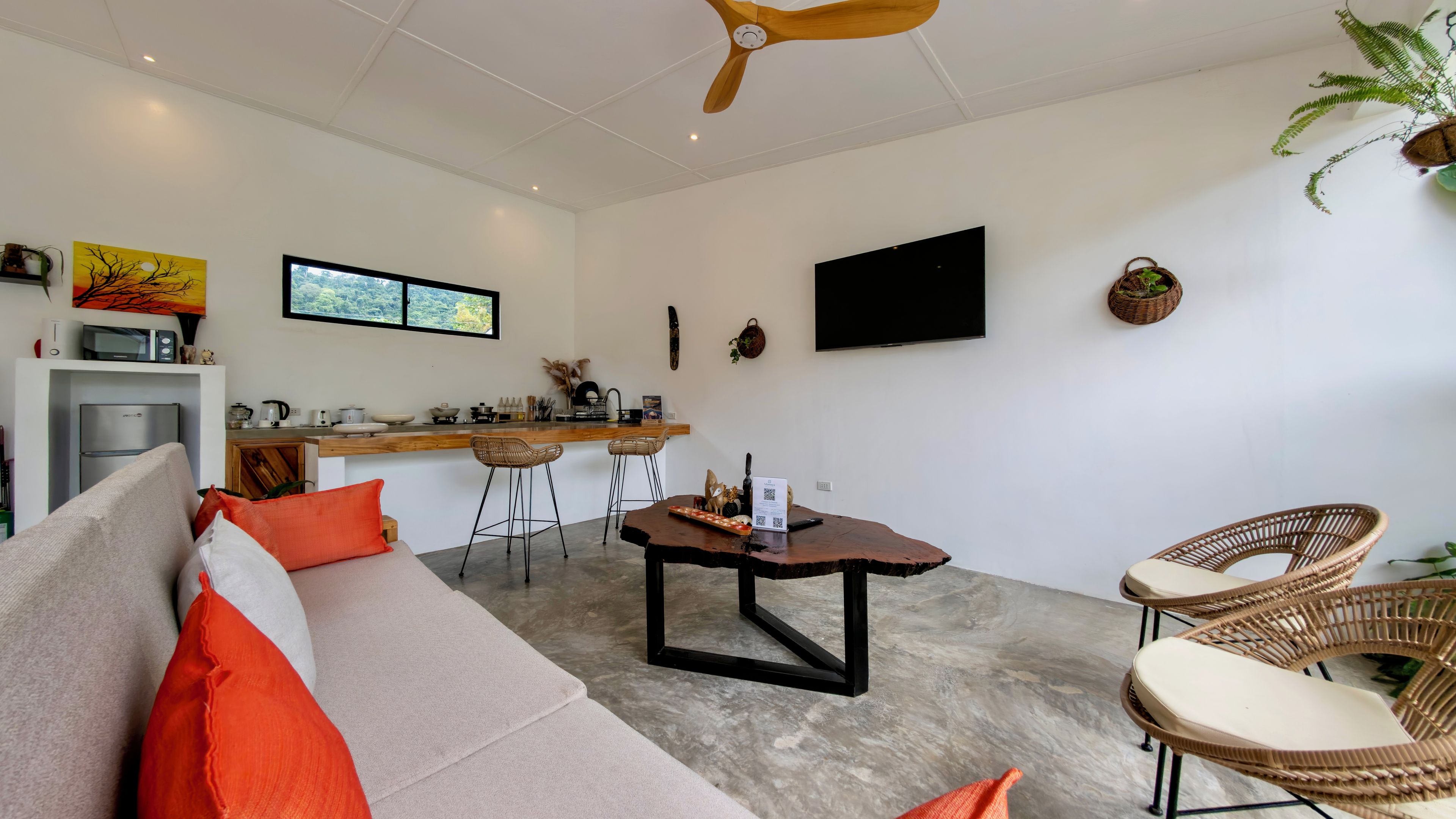 Villa Deluxe, 2 chambres, vue piscine | Coin séjour