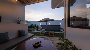 Luxury Villa, 2 Bedrooms, Patio, Pool View | Terrace/patio