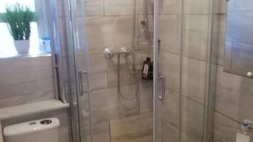 Shower, hair dryer