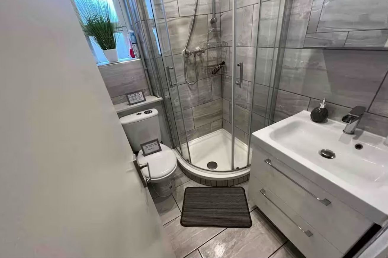 Shower, hair dryer