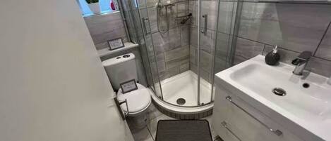 Shower, hair dryer