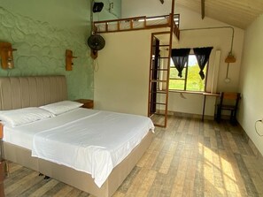 Triple Room, Garden View | Iron/ironing board, free WiFi