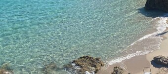 Crystal clear sea of Sardinia, sand desert, dunes and relaxation 