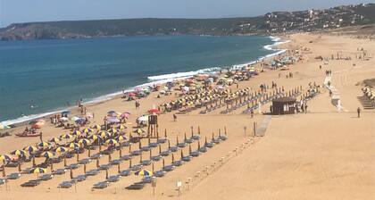 Crystal clear sea of Sardinia, sand desert, dunes and relaxation