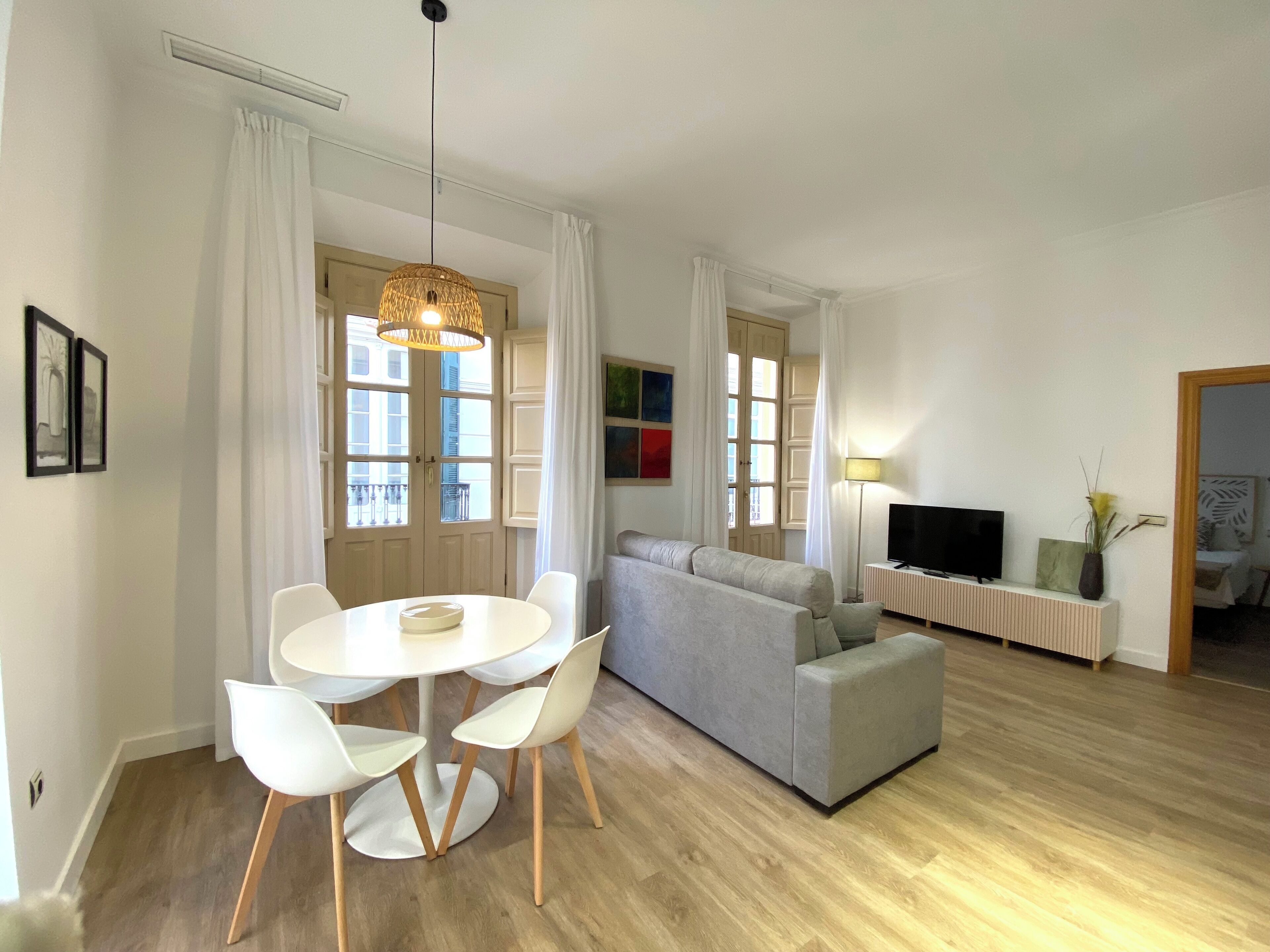 Standard Apartment, 1 Double Bed with Sofa bed, Kitchen | Living area | TV