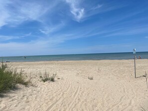 Sun loungers, beach towels