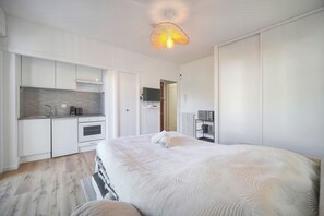 Iron/ironing board, free WiFi, bed sheets - LUMINEUX STUDIO AVEC LOGGIA A0B203 (Cannes)