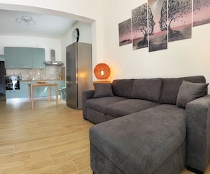 Smart TV, stereo - Casa Olivares Villa, 100mt from the sea.Porto Cesareo (Loc. Castiglione Tower) (Torre Castiglione)