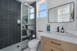 Hair dryer, towels
