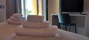 Departamento, vista al viñedo | Ropa de cama de alta calidad y edredón