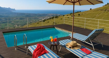 Villetta Bonifato mit atemberaubendem Blick auf den Golf von Castellammare