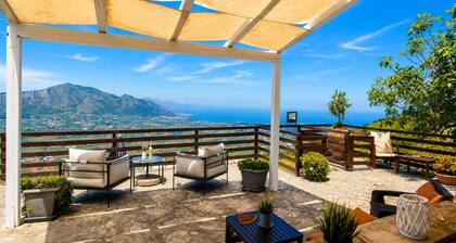 Villetta Bonifato avec vue imprenable sur le golfe de Castellammare