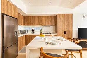Fridge, microwave, oven, stovetop - Stunning View Oceanfront Condo (Puerto Vallarta)