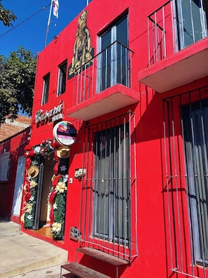 Voorkant van accommodatie