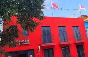 A szálláshely homlokzata