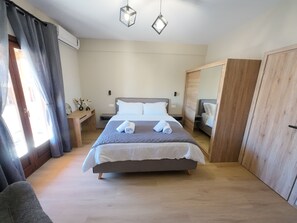 Room, Balcony, City View | In-room safe, blackout drapes, soundproofing, iron/ironing board - Nel Paese Room (Skiathos)