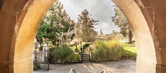 Charming character lodge in cemetery grounds