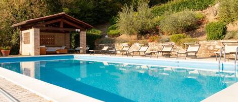 A heated pool