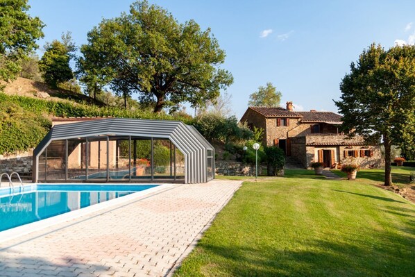 A heated pool