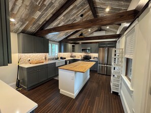 Fridge, microwave, oven, stovetop - Charming newly renovated home in Little Compton. (Little Compton)