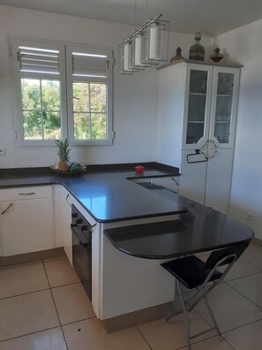 Private kitchen - A HAVEN OF PEACE IN AN EXCEPTIONAL VILLA (Vieux-Fort)