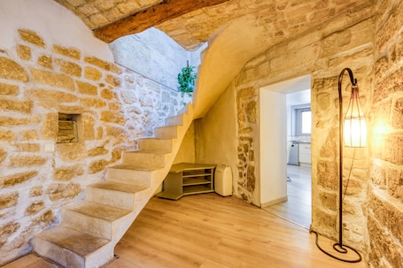 Interior. Holiday Home 'Maison De Village' with Private Terrace, Wi-Fi, and Air Conditioning