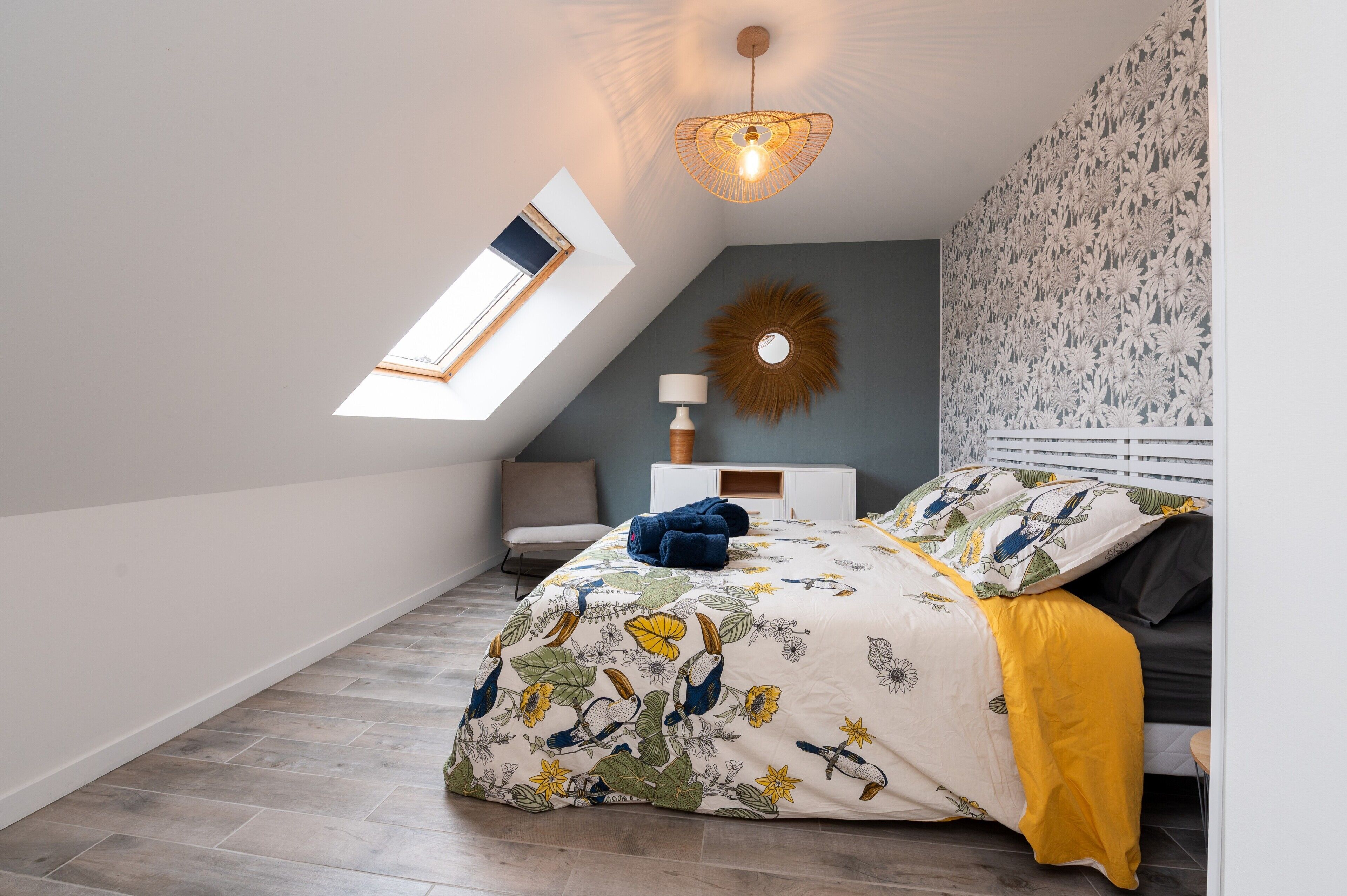4 chambres, fer et planche à repasser, Wi-Fi gratuit, draps fournis