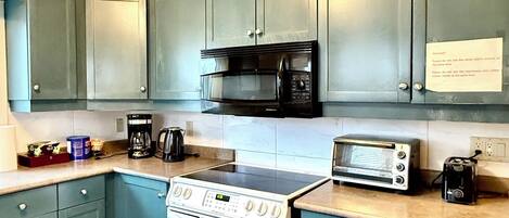 Microwave, oven, stovetop